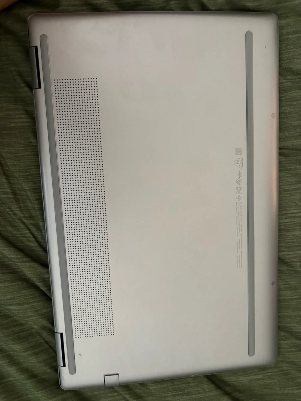 HP Silver-Gray Laptop with Minimal HP Logo